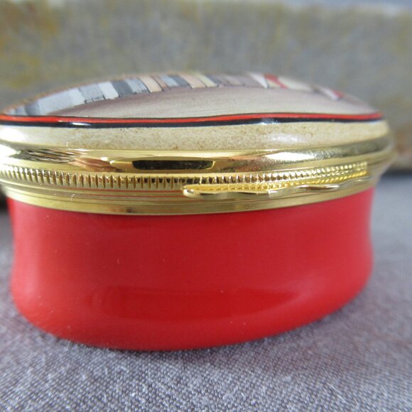 Halcyon Days Enamel Box, Alexander Calder Stabile for Michigan Bell - Picture 5 of 8